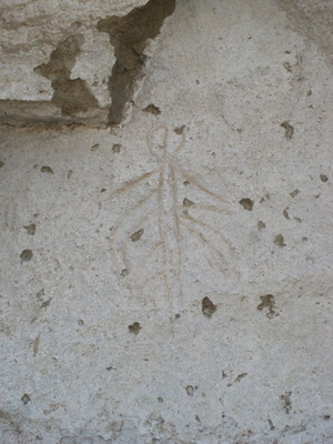 4,500-year old petroglyphs in the former cliffs of Tule Lake -- Cliquez pour voir l'image en entier